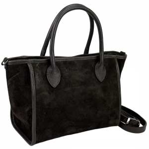 Шоппер замшевый темно-коричневый Firenze Italy F-IT-7685DB