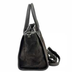 Шоппер замшевый темно-коричневый Firenze Italy F-IT-7685DB