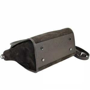 Шоппер замшевый темно-коричневый Firenze Italy F-IT-7685DB