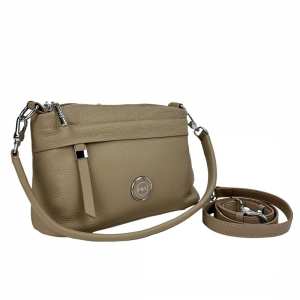 Кроссбоди кожаное бежевое Polina Eiterou AN01-C0227C