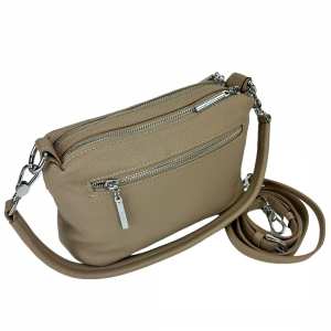 Кроссбоди кожаное бежевое Polina Eiterou AN01-C0227C