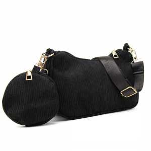 Вельветова сумка через плече з гаманцем Lilly P4-9620A Вельветова сумка через плече з гаманцем Lilly P4-9620A