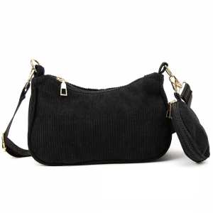 Вельветова сумка через плече з гаманцем Lilly P4-9620A Вельветова сумка через плече з гаманцем Lilly P4-9620A