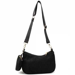 Вельветова сумка через плече з гаманцем Lilly P4-9620A Вельветова сумка через плече з гаманцем Lilly P4-9620A