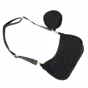 Вельветова сумка через плече з гаманцем Lilly P4-9620A Вельветова сумка через плече з гаманцем Lilly P4-9620A