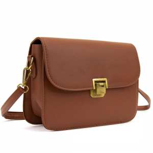 Каркасное кроссбоди с клапаном на замке эко-кожа Lilly P1-2806C