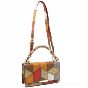 Кросбоді з еко-шкіри з геометричним малюнком Lilly P2-15119230R