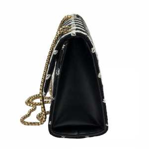 Твідова сумка на ланцюжку з клапаном Lilly P2-1401-1AW Твідова сумка на ланцюжку з клапаном Lilly P2-1401-1AW