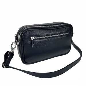 Кросбоді шкіряне чорне Tavinchi CH-026A-FL Кросбоді шкіряне чорне Tavinchi CH-026A-FL
