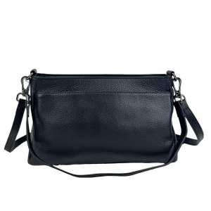 Женская кожаная сумка через плечо на три отдела UnaBorsetta NB2-4102A
