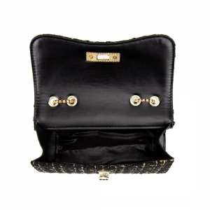 Твідова сумка на ланцюжку з клапаном Lilly P2-1401-1A Твідова сумка на ланцюжку з клапаном Lilly P2-1401-1A