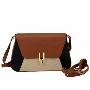 Стильне жіноче шкіряне кроссбоді комбінованого кольору Firenze Italy F-IT-6644ABC