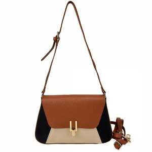 Стильне жіноче шкіряне кроссбоді комбінованого кольору Firenze Italy F-IT-6644ABC