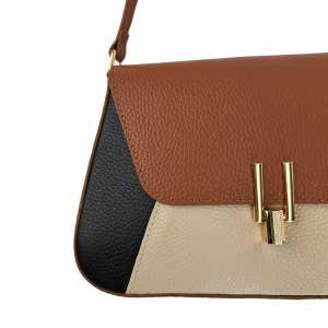 Стильне жіноче шкіряне кроссбоді комбінованого кольору Firenze Italy F-IT-6644ABC