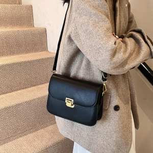 Каркасное кроссбоди с клапаном на замке эко-кожа Lilly P1-2806A