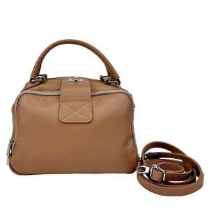 Мягкая кожаная сумка на два отдела с ручкой Firenze Italy F-IT-1045DB