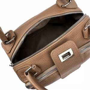 Мягкая кожаная сумка на два отдела с ручкой Firenze Italy F-IT-1045DB