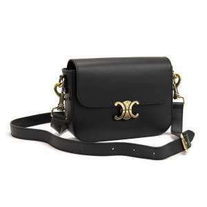 Кожаная сумочка кроссбоди черная Firenze Italy F-IT-1018A-S