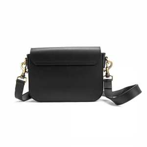 Кожаная сумочка кроссбоди черная Firenze Italy F-IT-1018A-S