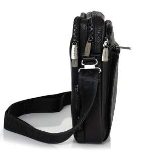 Сумка через плече шкіряна чорна Royal Bag RB-008A