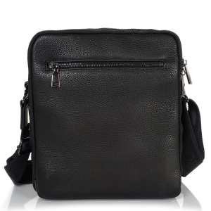 Сумка через плече шкіряна чорна Royal Bag RB-008A