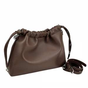 Кроссбоди кожаное на затяжке UnaBorsetta NW11-6851DB