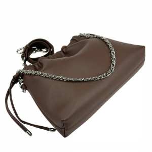 Кроссбоди кожаное на затяжке UnaBorsetta NW11-6851DB