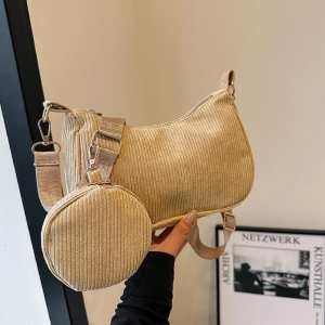 Вельветова сумка через плече з гаманцем Lilly P4-9620B