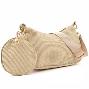 Вельветова сумка через плече з гаманцем Lilly P4-9620B Вельветова сумка через плече з гаманцем Lilly P4-9620B