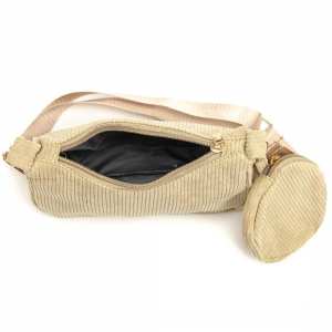 Вельветова сумка через плече з гаманцем Lilly P4-9620B Вельветова сумка через плече з гаманцем Lilly P4-9620B