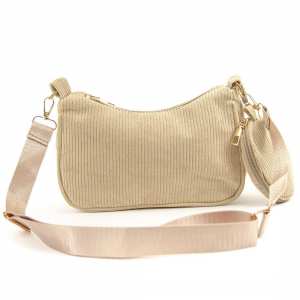 Вельветова сумка через плече з гаманцем Lilly P4-9620B Вельветова сумка через плече з гаманцем Lilly P4-9620B