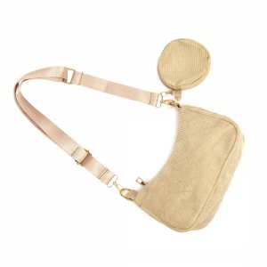 Вельветова сумка через плече з гаманцем Lilly P4-9620B Вельветова сумка через плече з гаманцем Lilly P4-9620B