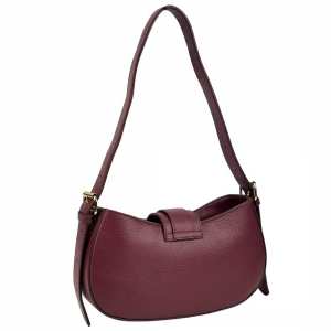 Кроссбоди кожаное полукруглое Firenze Italy F-IT-98100BO