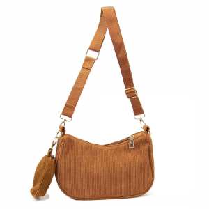 Вельветова сумка через плече з гаманцем Lilly P4-9620C Вельветова сумка через плече з гаманцем Lilly P4-9620C