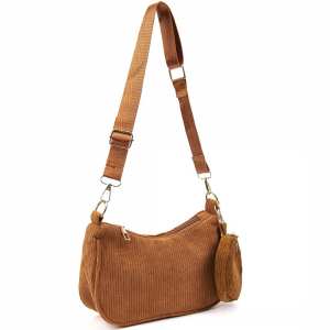 Вельветова сумка через плече з гаманцем Lilly P4-9620C Вельветова сумка через плече з гаманцем Lilly P4-9620C