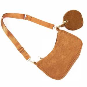 Вельветова сумка через плече з гаманцем Lilly P4-9620C Вельветова сумка через плече з гаманцем Lilly P4-9620C