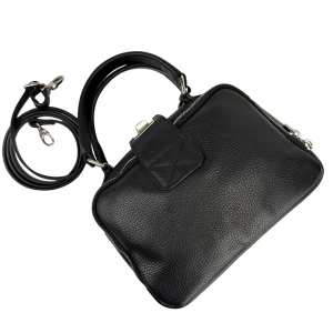 Мягкая кожаная сумка на два отдела с ручкой Firenze Italy F-IT-1045A