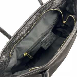 Шоппер замшевый черный Firenze Italy F-IT-7685A