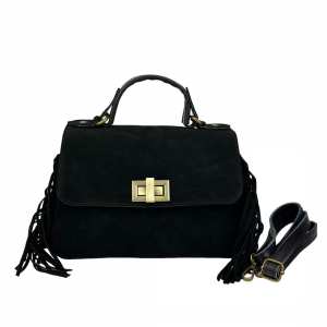 Замшевое кроссбоди с бахромой Firenze Italy F-IT-7858A