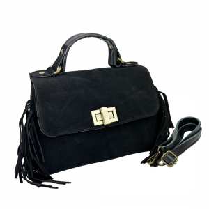 Замшевое кроссбоди с бахромой Firenze Italy F-IT-7858A