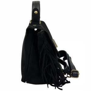 Замшевое кроссбоди с бахромой Firenze Italy F-IT-7858A