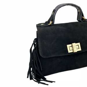 Замшевое кроссбоди с бахромой Firenze Italy F-IT-7858A