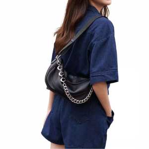 Кросбоди кожаное с металлической цепочкой UnaBorsetta NB2-2811A