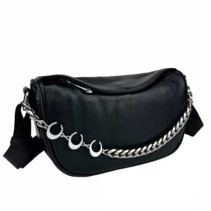 Кросбоди кожаное с металлической цепочкой UnaBorsetta NB2-2811A