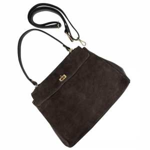 Классическая замшевая сумка через плече Firenze Italy F-IT-888DB