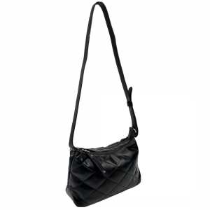 Жіноча шкіряна сумочка стьобана UnaBorsetta NW11-6838A