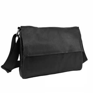 Кросбоди кожаное с клапаном классическое UnaBorsetta NB2-3141A