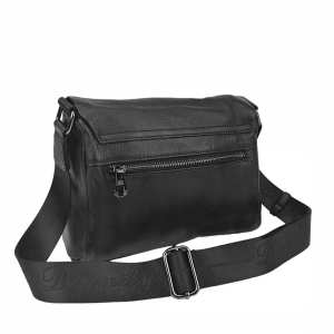 Кросбоди кожаное с клапаном классическое UnaBorsetta NB2-3141A