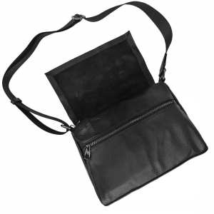 Кросбоди кожаное с клапаном классическое UnaBorsetta NB2-3141A