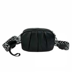 Кроссбоди черное кожаное Polina Eiterou AN01-C0791HA